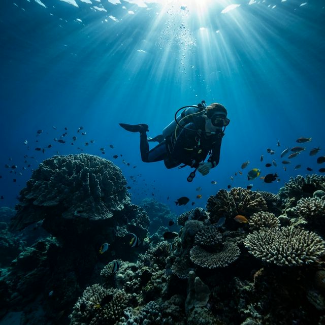 Дайвер с сертификатом